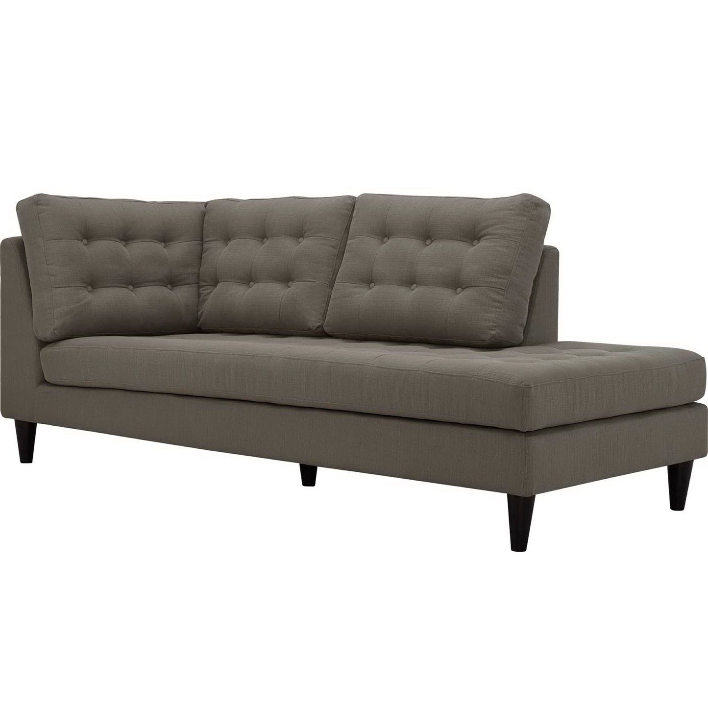 Empress 2 Piece Upholstered Fabric Right Facing Bumper Sectional by Furniture for America