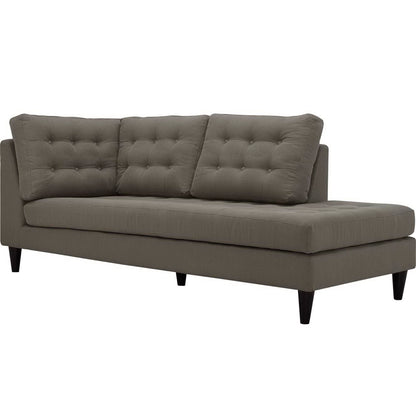 Empress 2 Piece Upholstered Fabric Right Facing Bumper Sectional by Furniture for America