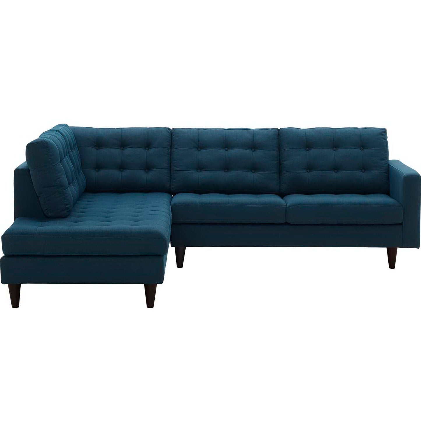 Empress 2 Piece Upholstered Fabric Left Facing Bumper Sectional by Furniture for America