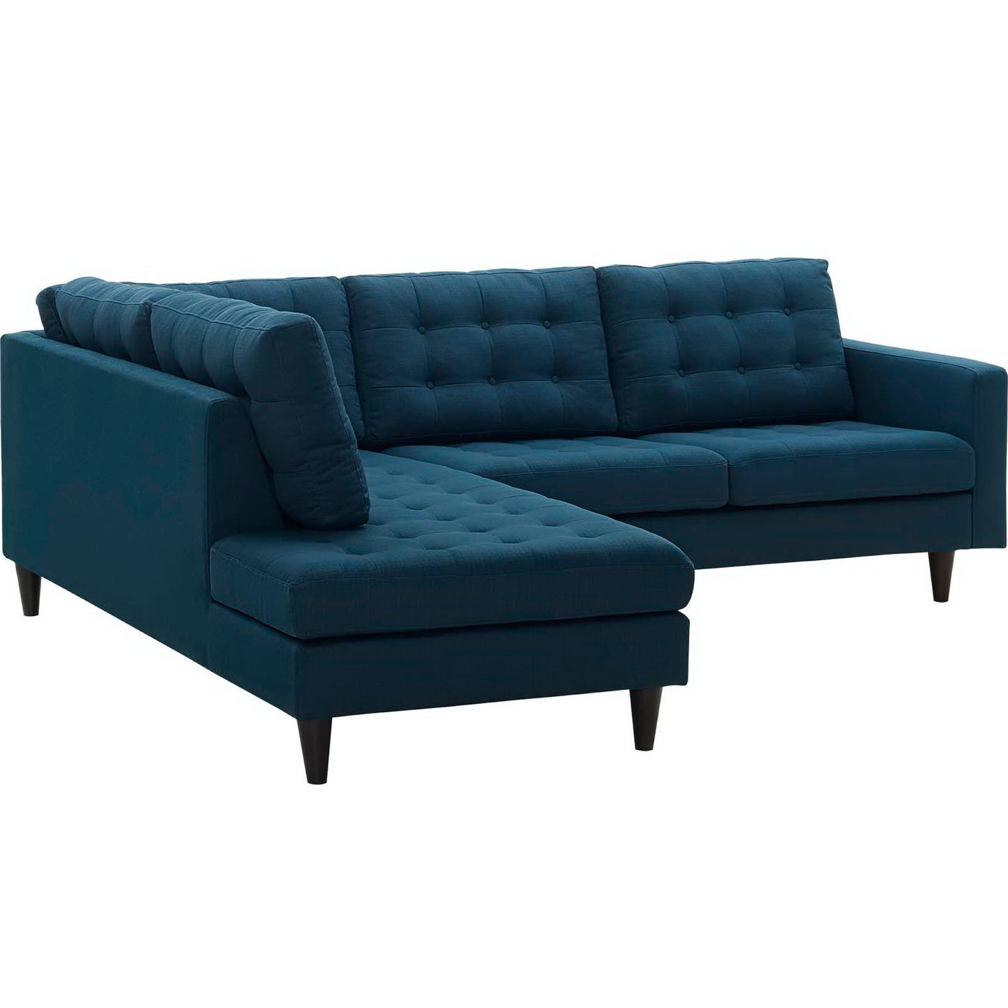 Empress 2 Piece Upholstered Fabric Left Facing Bumper Sectional by Furniture for America