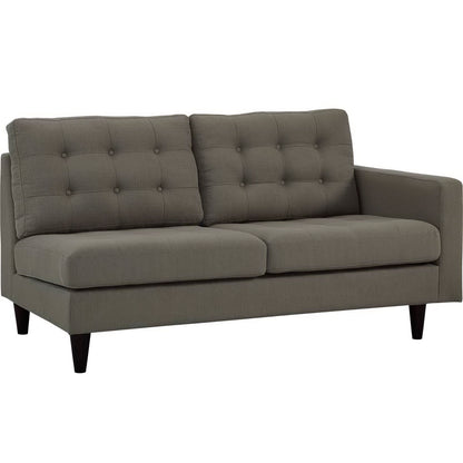 Empress 2 Piece Upholstered Fabric Left Facing Bumper Sectional by Furniture for America