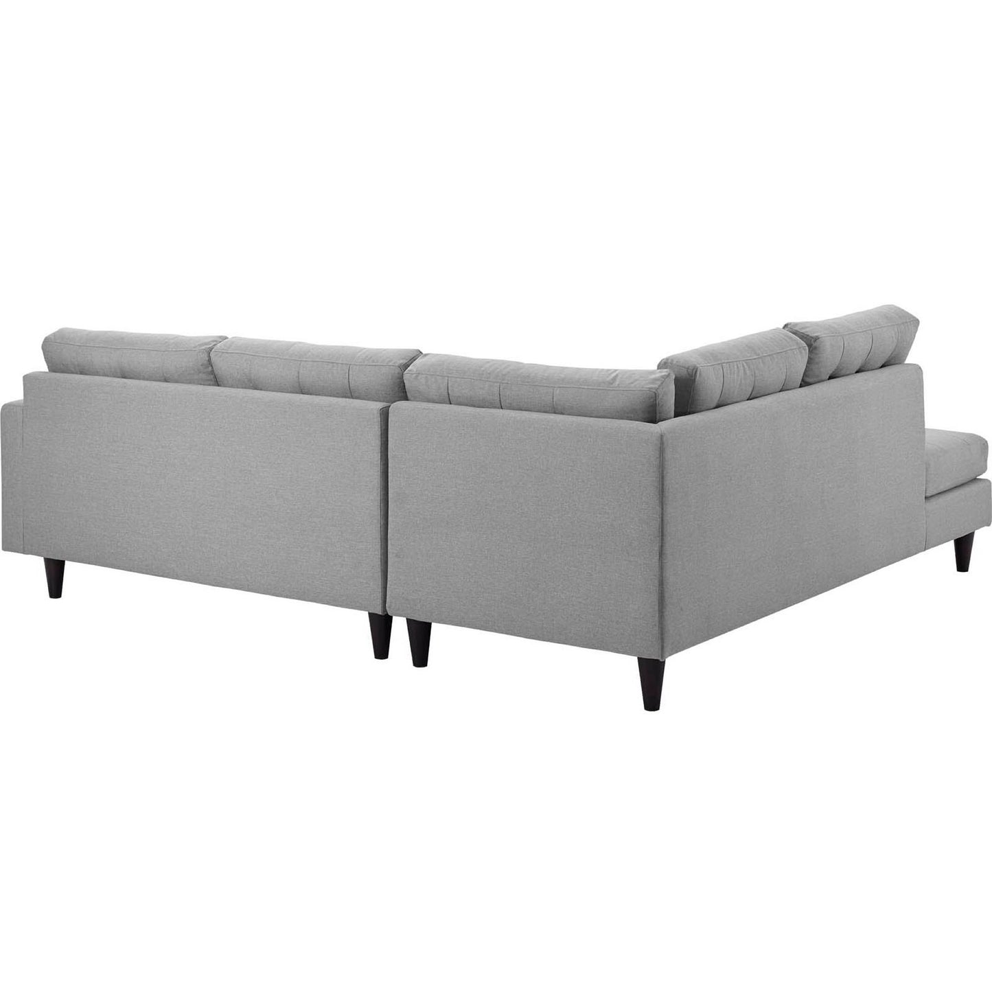 Empress 2 Piece Upholstered Fabric Left Facing Bumper Sectional by Furniture for America