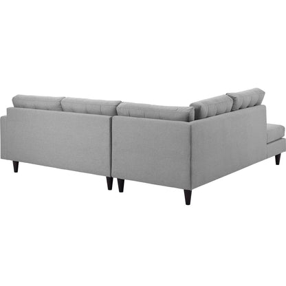 Empress 2 Piece Upholstered Fabric Left Facing Bumper Sectional by Furniture for America