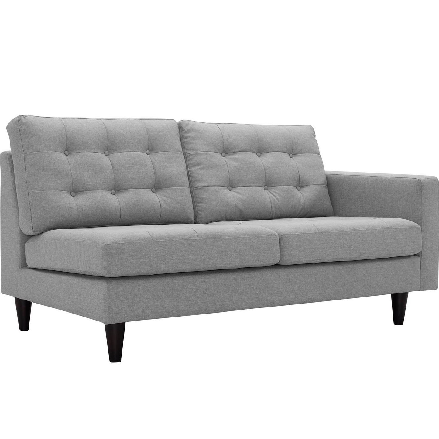 Empress 2 Piece Upholstered Fabric Left Facing Bumper Sectional by Furniture for America