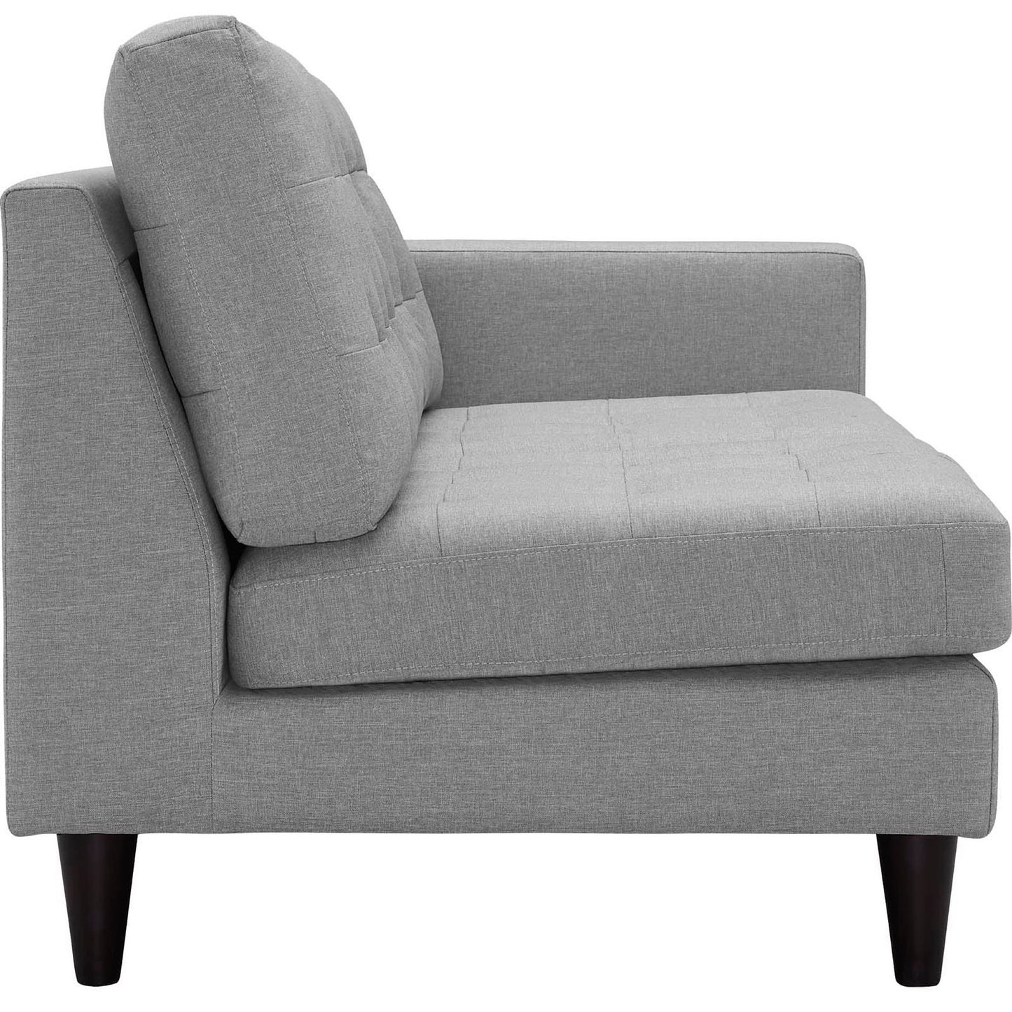 Empress 2 Piece Upholstered Fabric Left Facing Bumper Sectional by Furniture for America