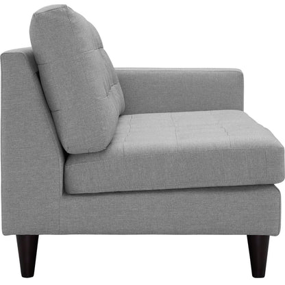 Empress 2 Piece Upholstered Fabric Left Facing Bumper Sectional by Furniture for America
