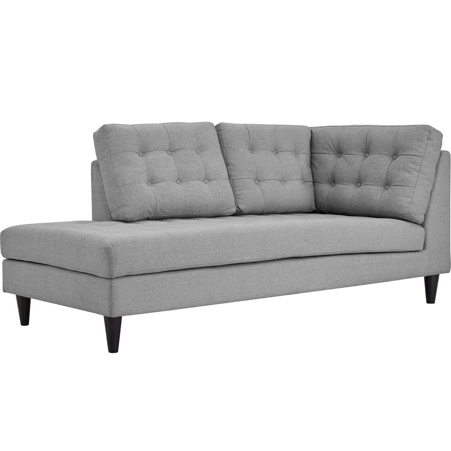 Empress 2 Piece Upholstered Fabric Left Facing Bumper Sectional by Furniture for America