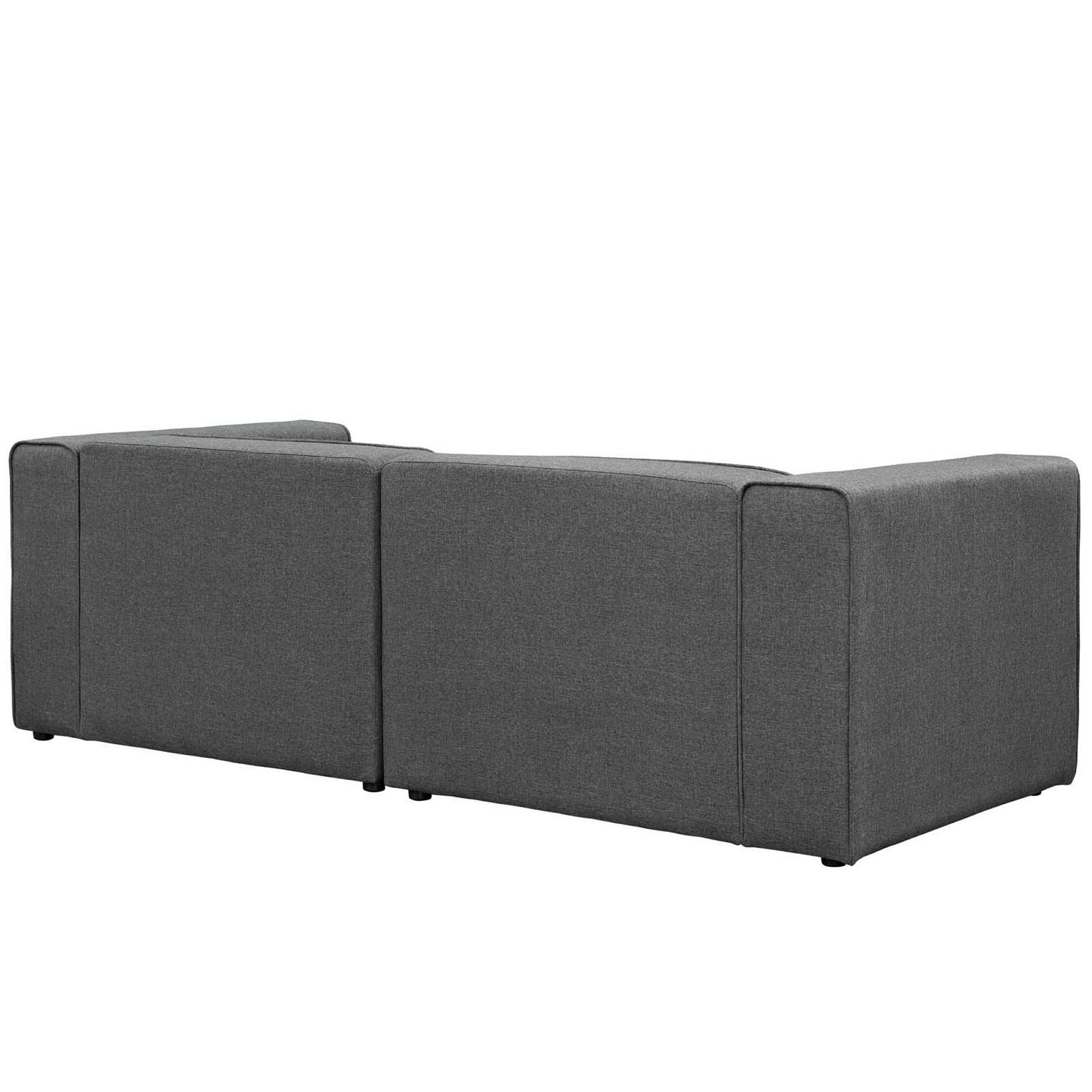 Mingle 2 Piece Upholstered Fabric Sectional Sofa Set by Furniture for America