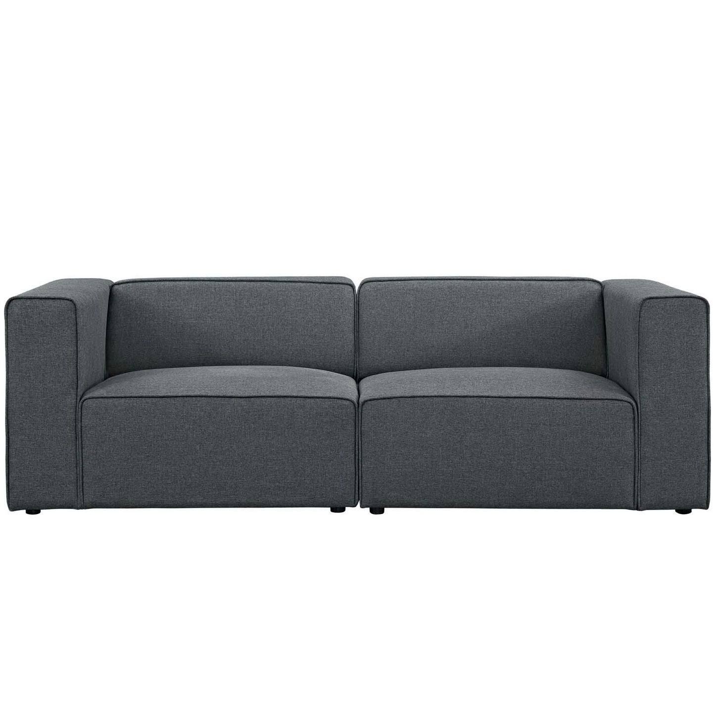 Mingle 2 Piece Upholstered Fabric Sectional Sofa Set by Furniture for America