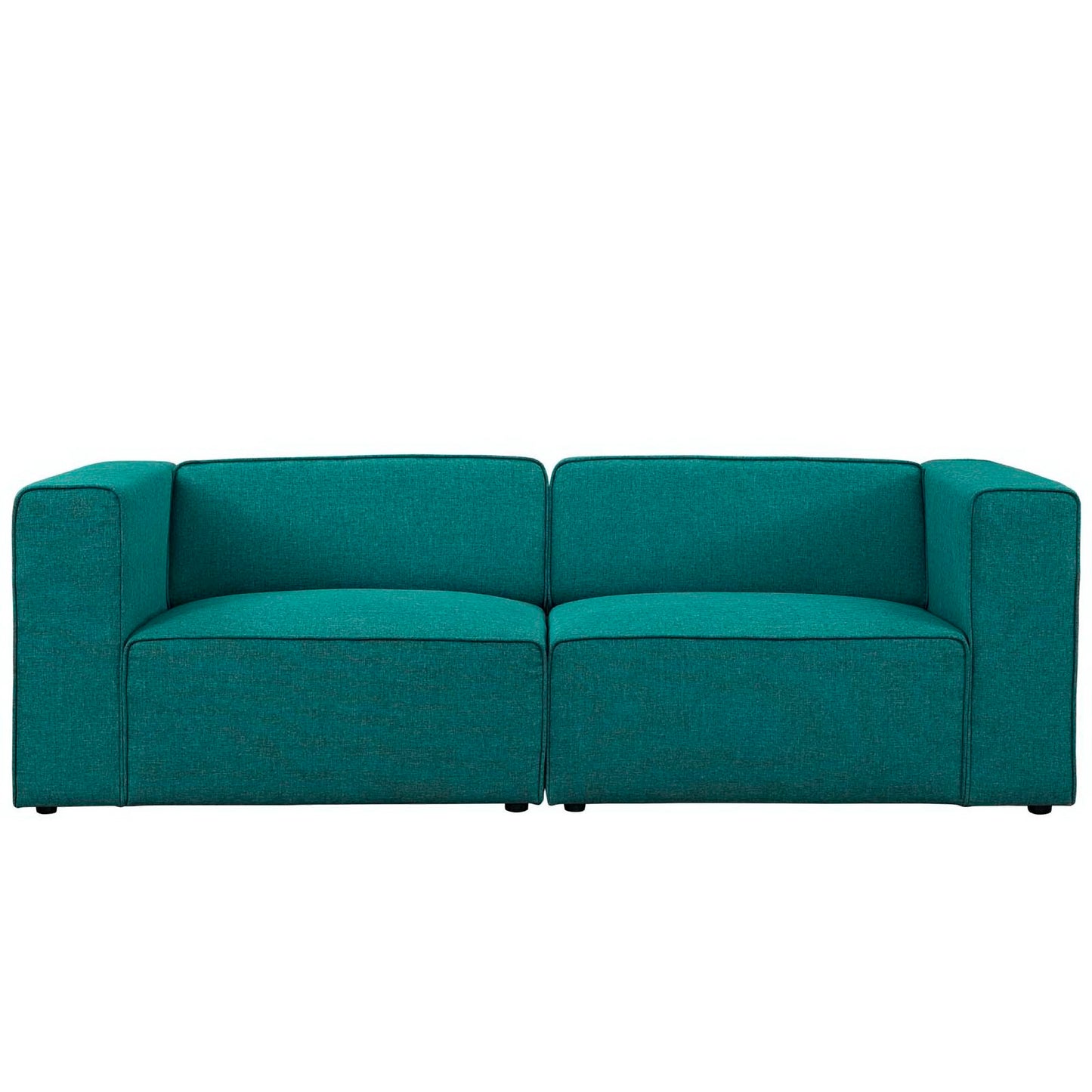 Mingle 2 Piece Upholstered Fabric Sectional Sofa Set by Furniture for America