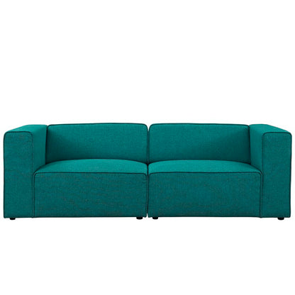 Mingle 2 Piece Upholstered Fabric Sectional Sofa Set by Furniture for America
