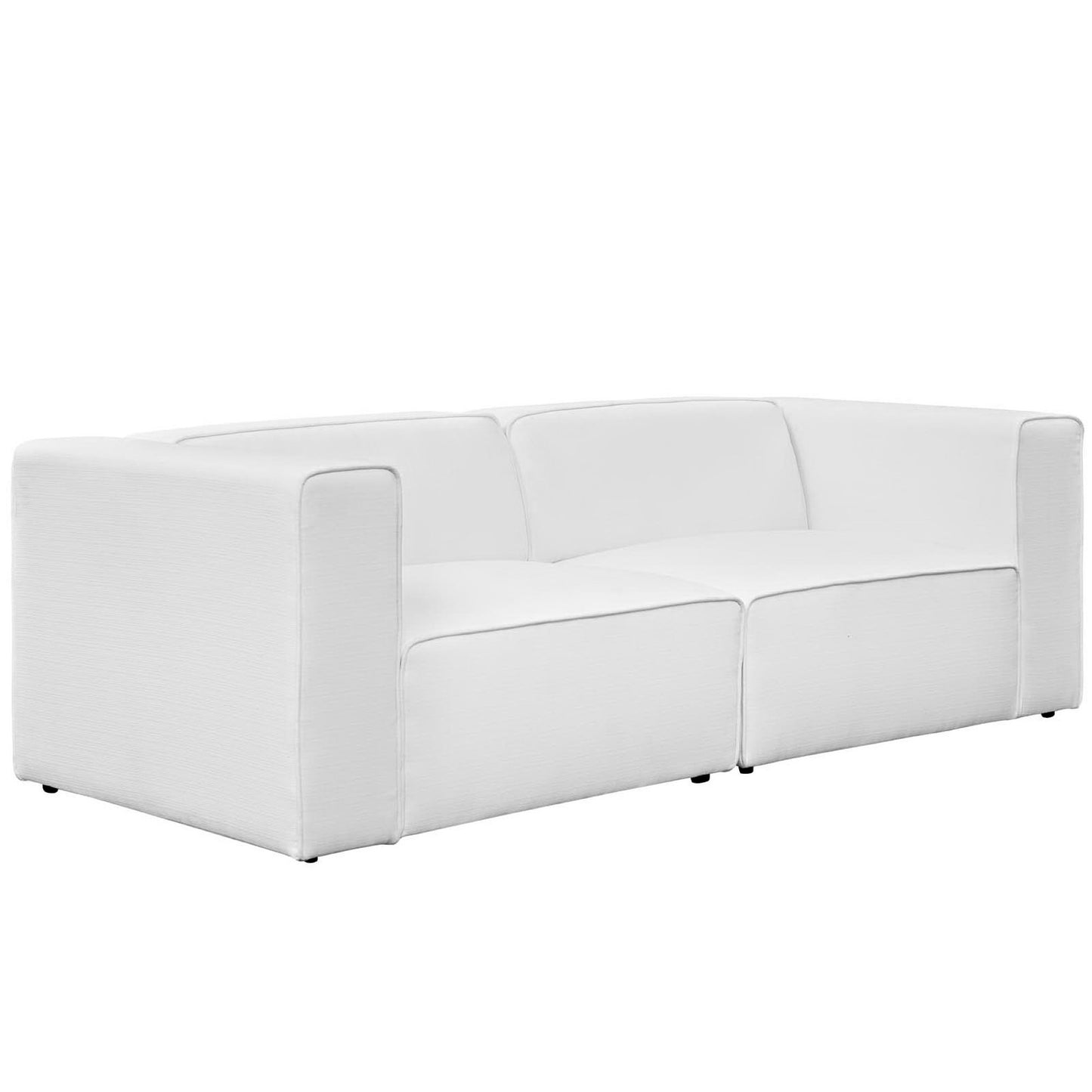 Mingle 2 Piece Upholstered Fabric Sectional Sofa Set by Furniture for America