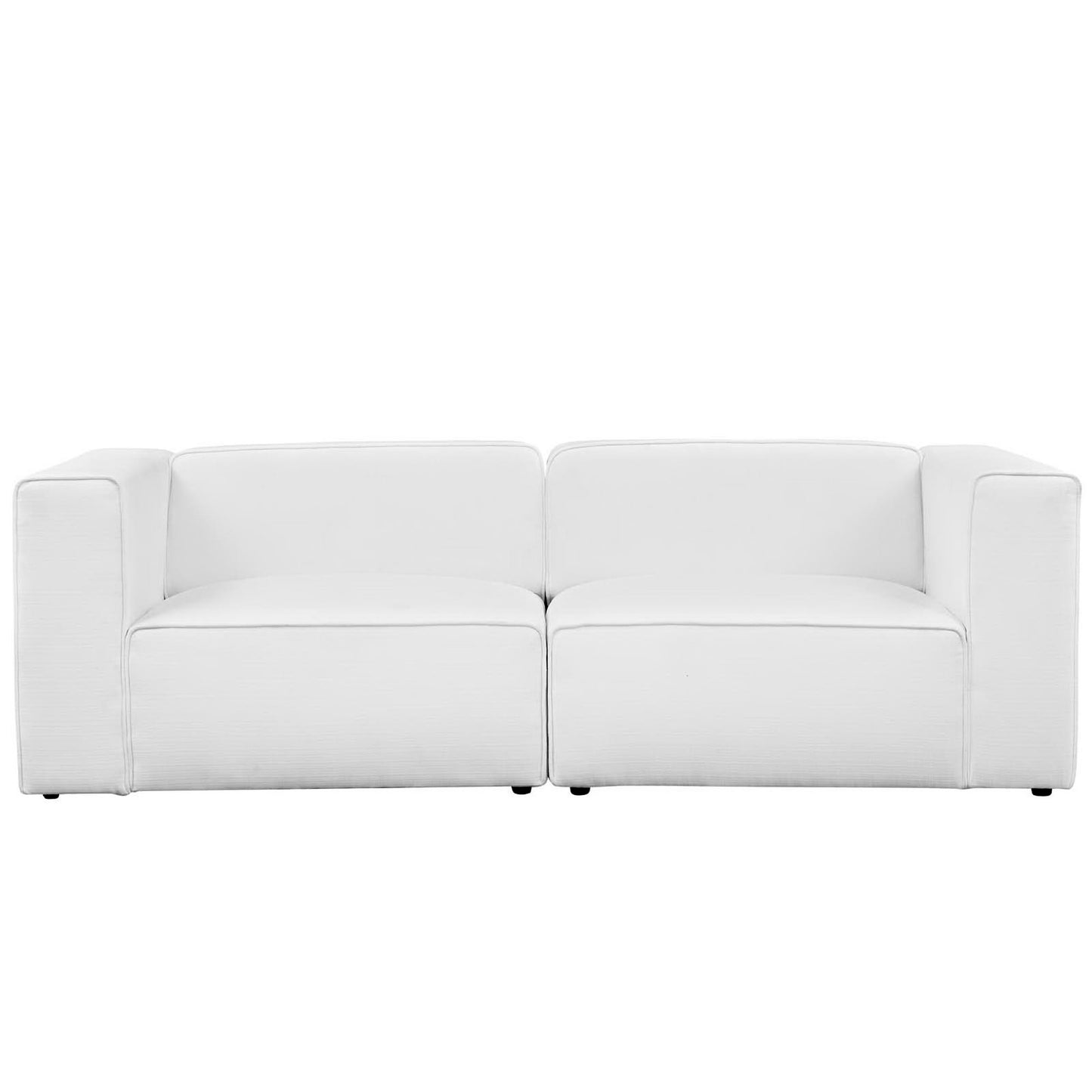 Mingle 2 Piece Upholstered Fabric Sectional Sofa Set by Furniture for America