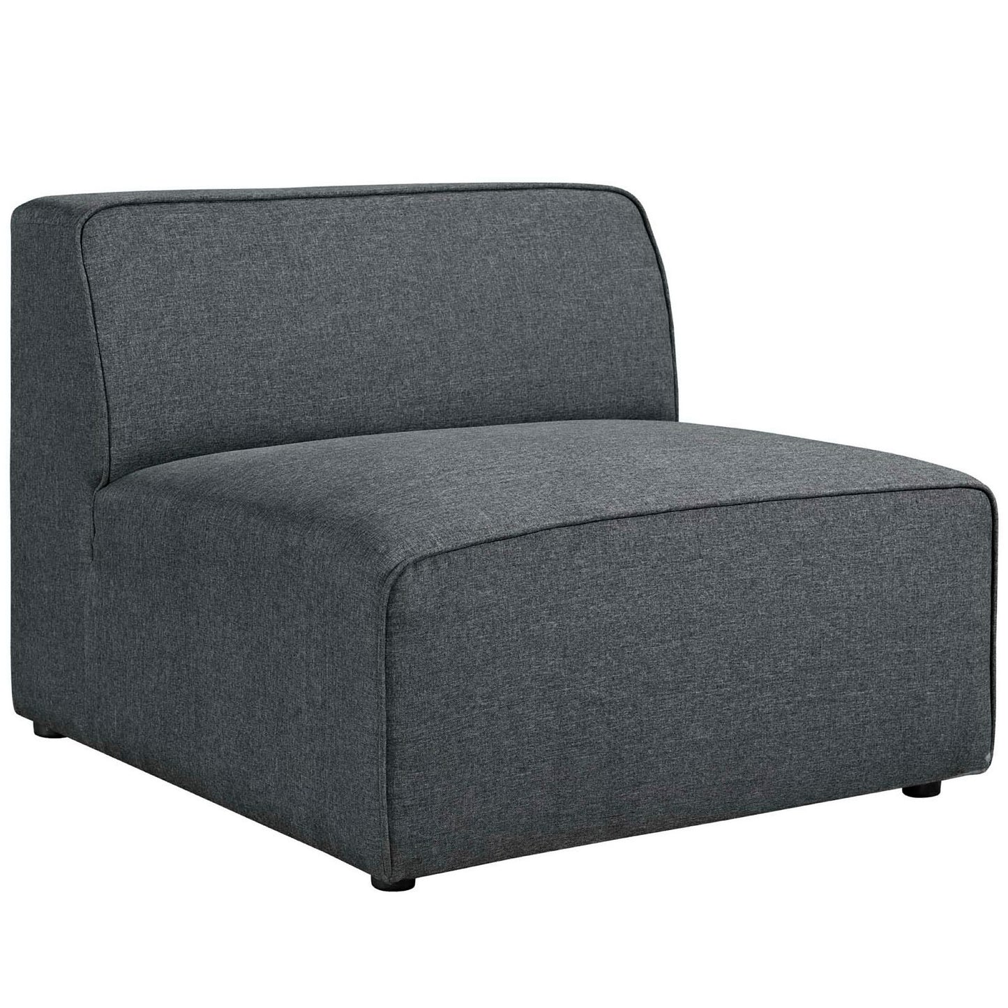 Mingle 5 Piece Upholstered Fabric Armless Sectional Sofa Set by Furniture for America
