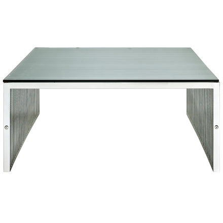 Gridiron Coffee Table in Silver