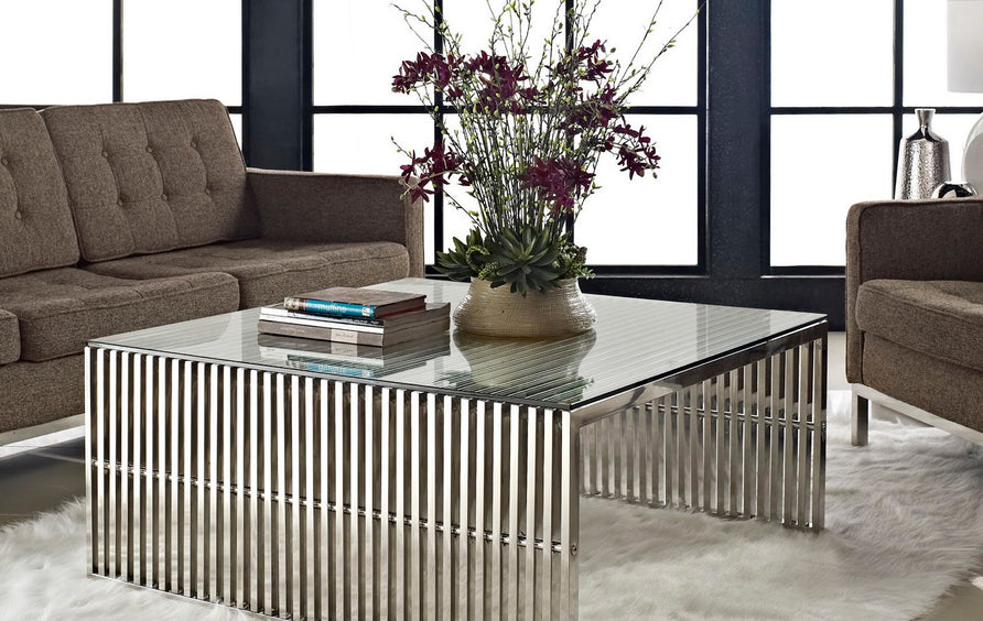 Fenn Coffee Table in Silver