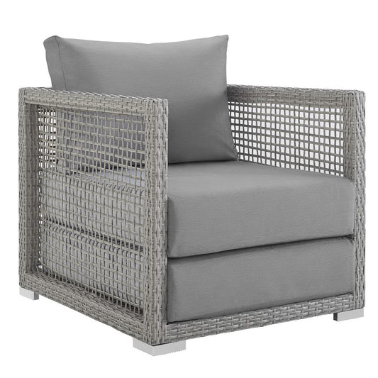 Aura Rattan Outdoor Patio Armchair by Furniture For America