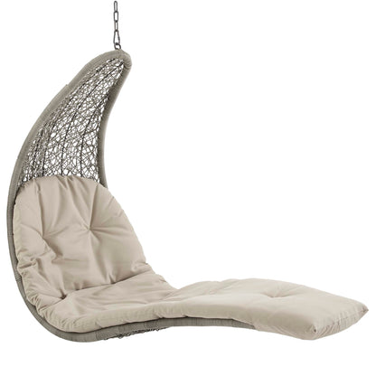 Landscape Hanging Chaise Lounge Outdoor Patio Swing Chair by Furniture For America