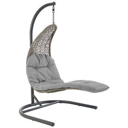 Landscape Hanging Chaise Lounge Outdoor Patio Swing Chair by Furniture For America