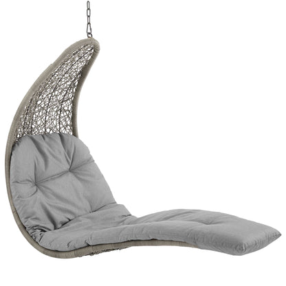 Landscape Hanging Chaise Lounge Outdoor Patio Swing Chair by Furniture For America