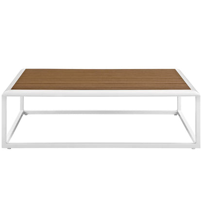 Stance Outdoor Patio Aluminum Coffee Table by Furniture For America