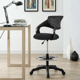 Christiansfeld Mesh Drafting Chair in Black