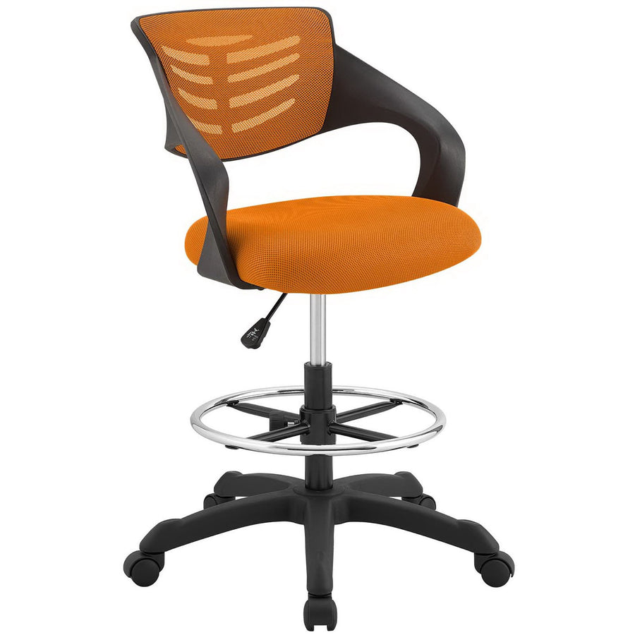 Christiansfeld Mesh Drafting Chair in Orange