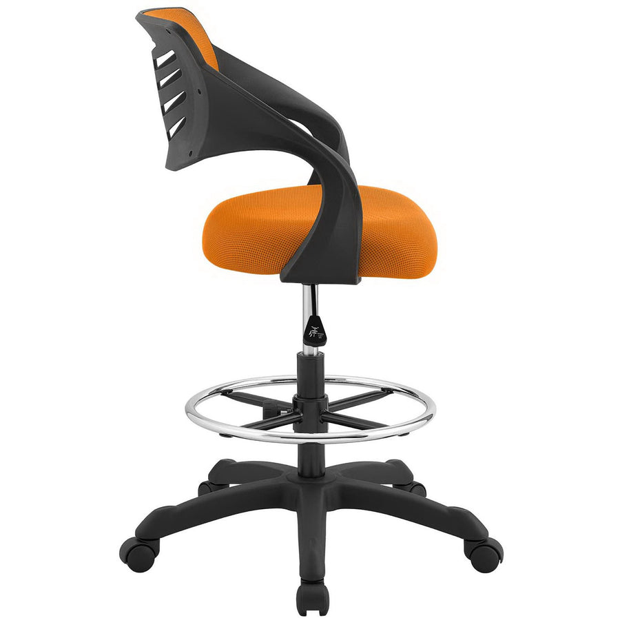 Christiansfeld Mesh Drafting Chair in Orange