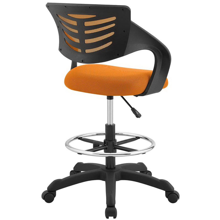 Christiansfeld Mesh Drafting Chair in Orange