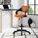 Christiansfeld Mesh Drafting Chair in Orange