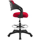 Christiansfeld Mesh Drafting Chair in Red