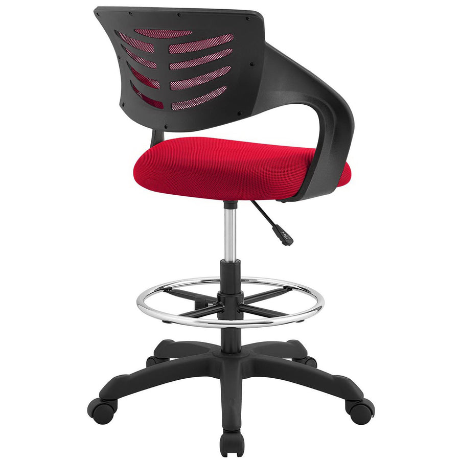 Christiansfeld Mesh Drafting Chair in Red