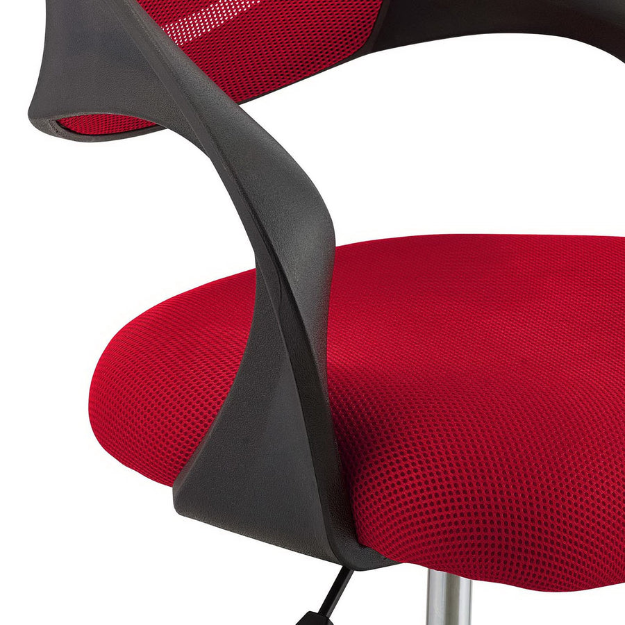Christiansfeld Mesh Drafting Chair in Red