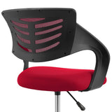 Christiansfeld Mesh Drafting Chair in Red
