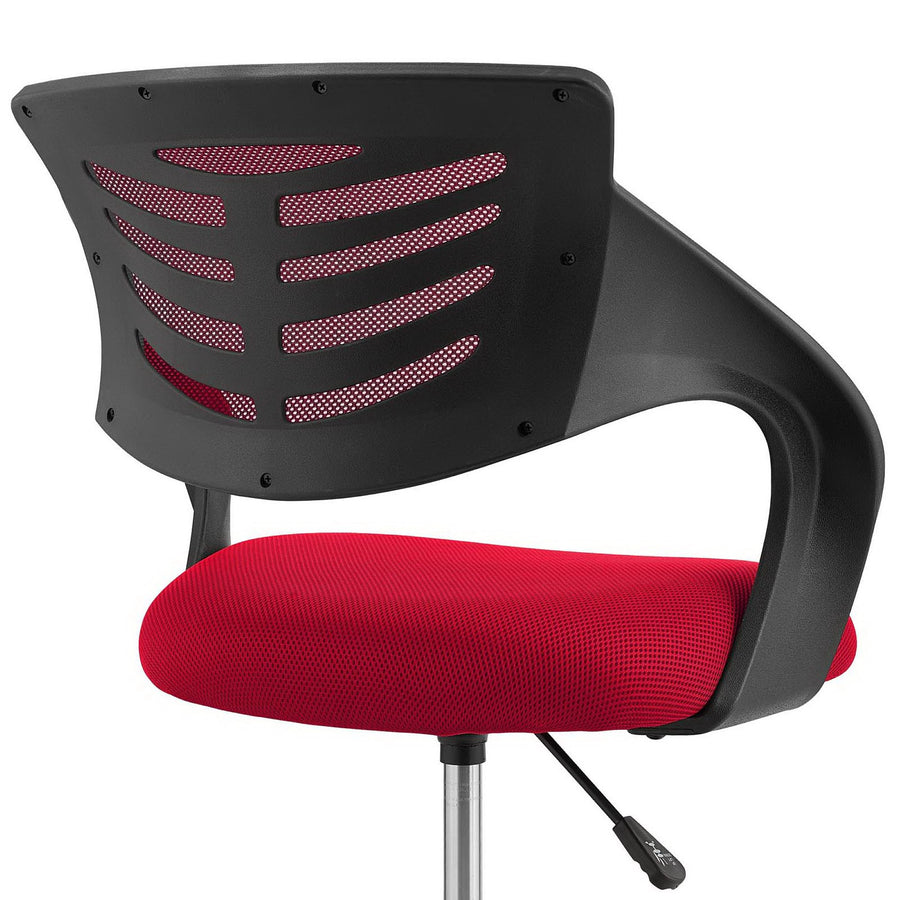 Christiansfeld Mesh Drafting Chair in Red