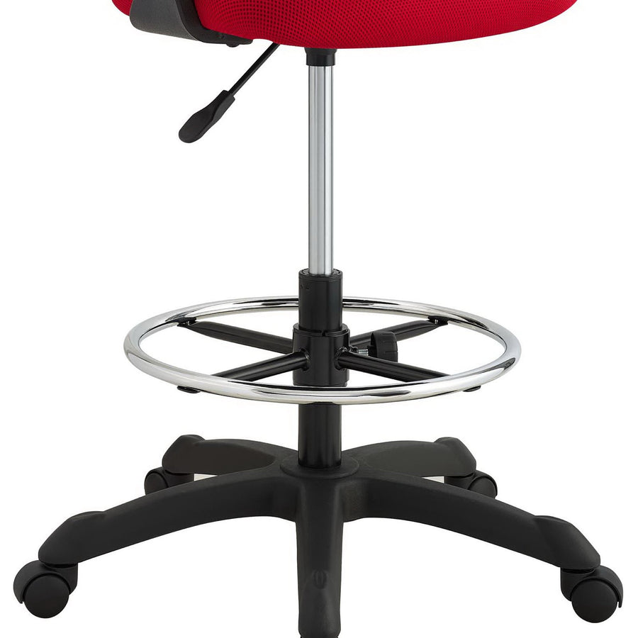 Christiansfeld Mesh Drafting Chair in Red