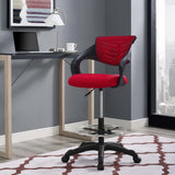 Christiansfeld Mesh Drafting Chair in Red