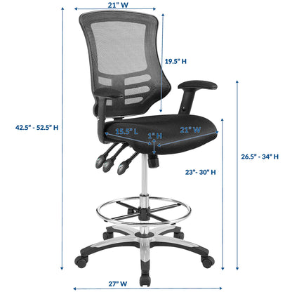Calibrate Mesh Drafting Chair by Furniture for America