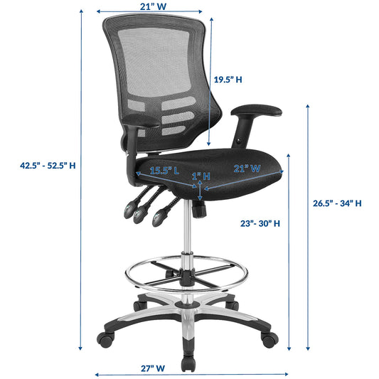 Calibrate Mesh Drafting Chair by Furniture for America