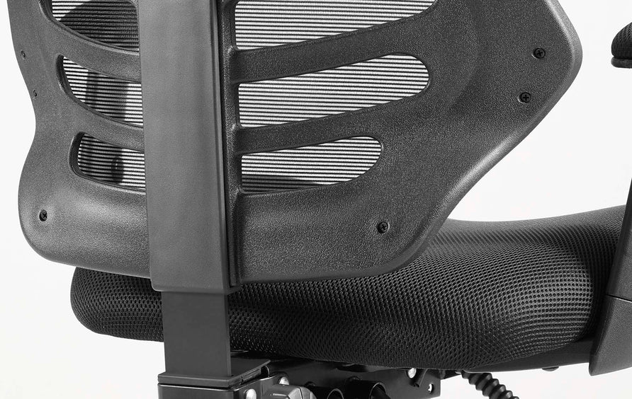 Gwen Mesh Drafting Chair in Black