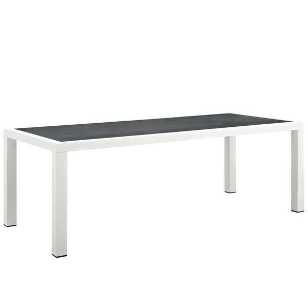 Stance 90.5" Outdoor Patio Aluminum Dining Table by Furniture For America