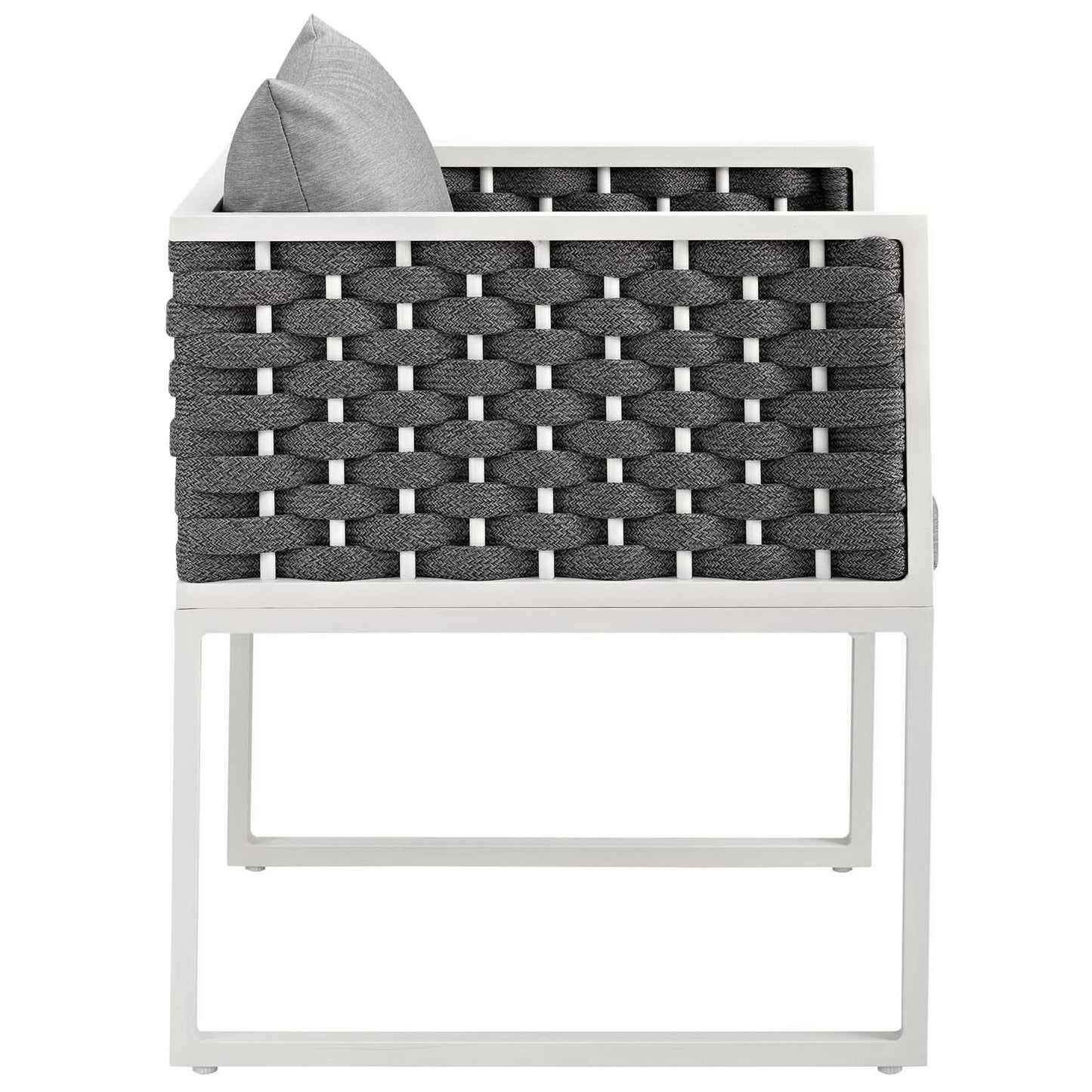 Stance Outdoor Patio Aluminum Dining Armchair by Furniture For America