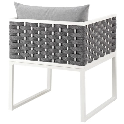 Stance Outdoor Patio Aluminum Dining Armchair by Furniture For America