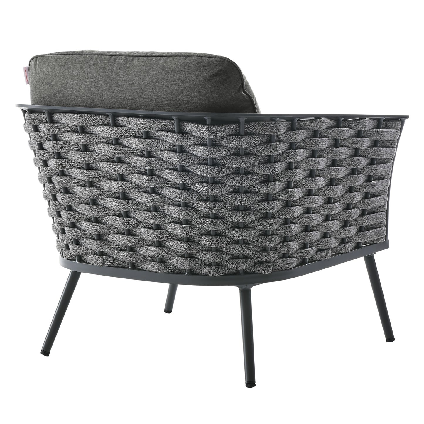 Stance Outdoor Patio Aluminum Armchair by Furniture For America
