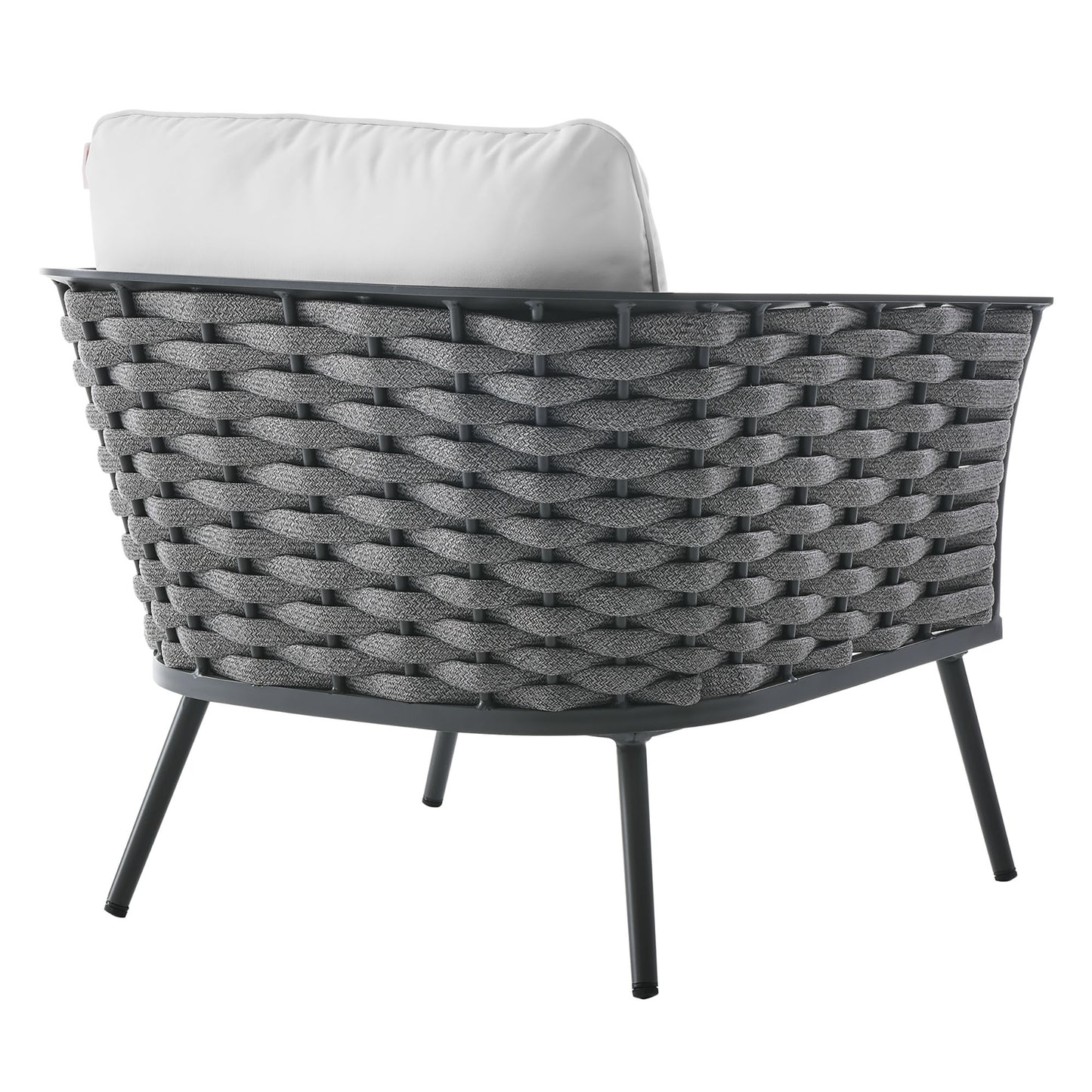 Stance Outdoor Patio Aluminum Armchair by Furniture For America
