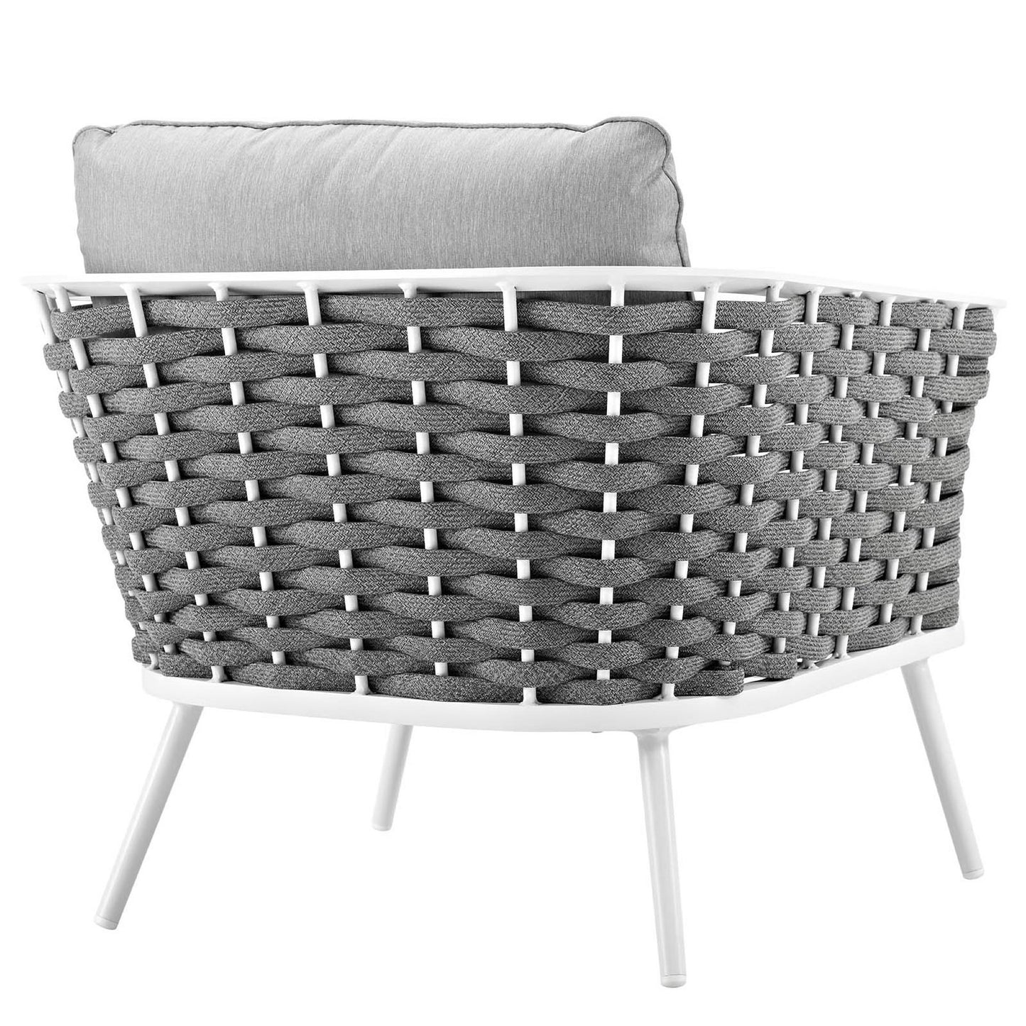 Stance Outdoor Patio Aluminum Armchair by Furniture For America