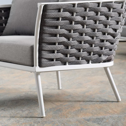 Stance Outdoor Patio Aluminum Armchair by Furniture For America