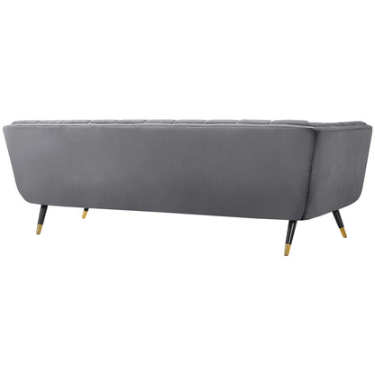 Adept Performance Velvet Sofa by Furniture for America