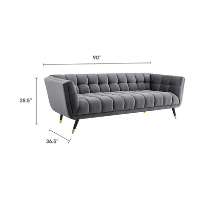 Adept Performance Velvet Sofa by Furniture for America
