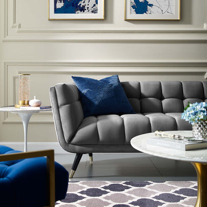 Adept Performance Velvet Sofa by Furniture for America